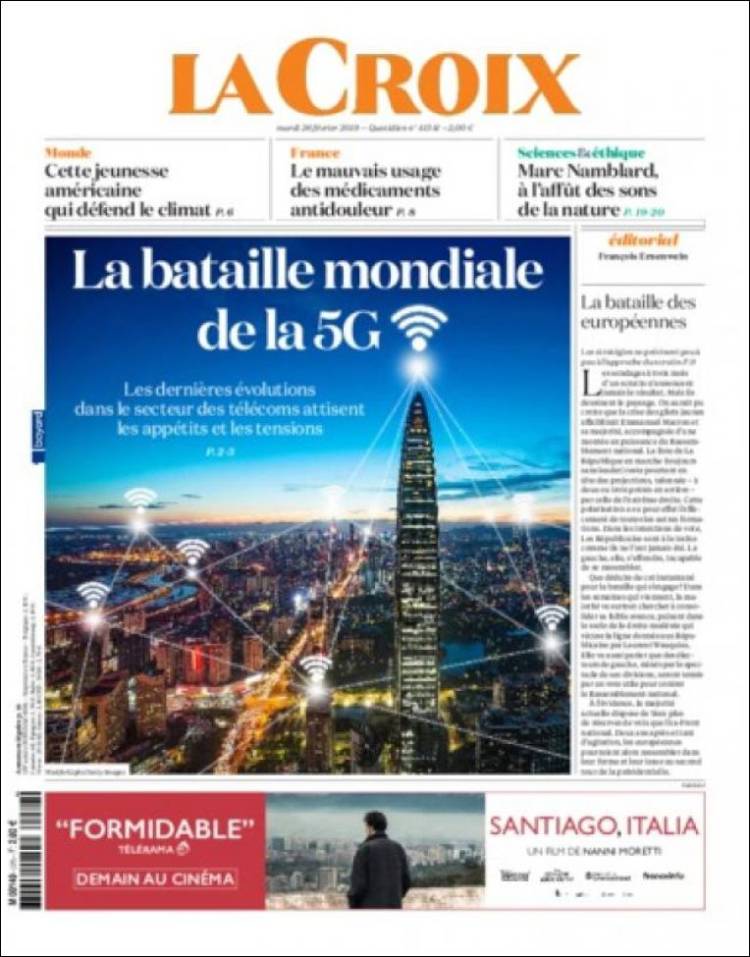 Portada de La Croix (Francia)
