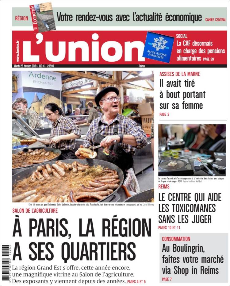 Portada de L'Union (Francia)