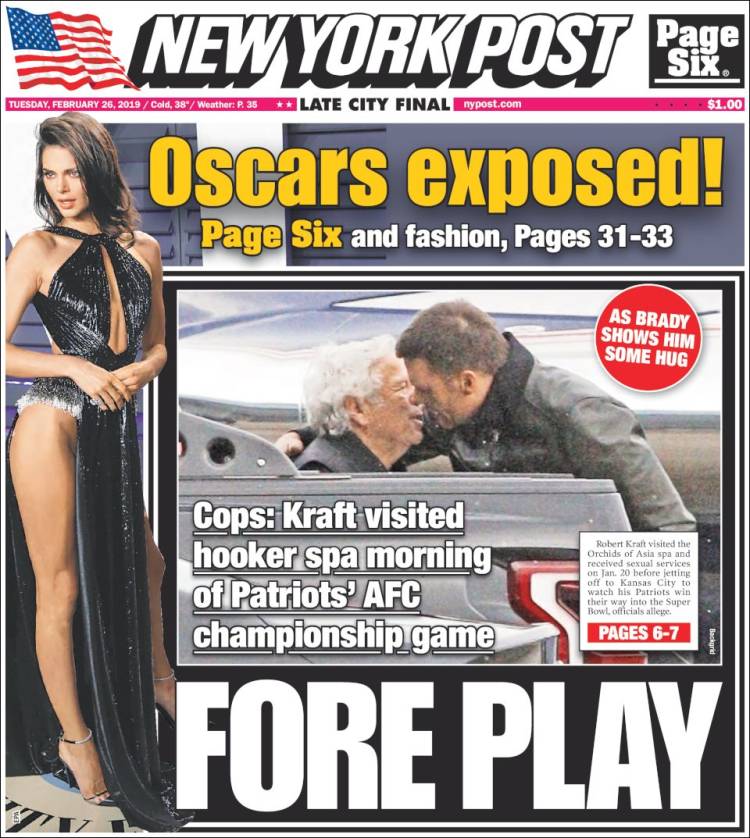 Portada de New York Post (USA)