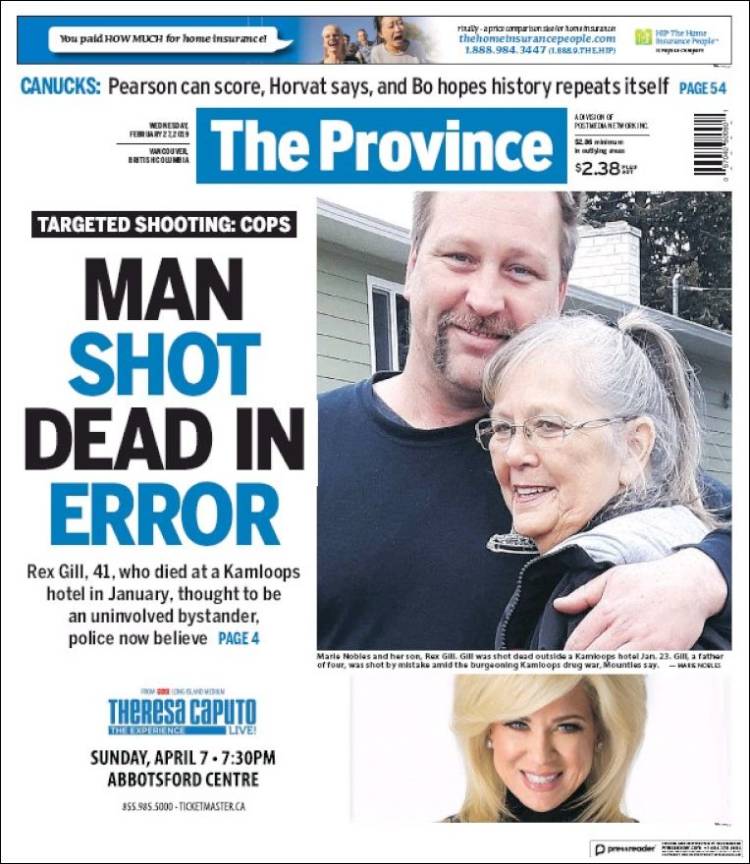 Portada de The Province (Canadá)