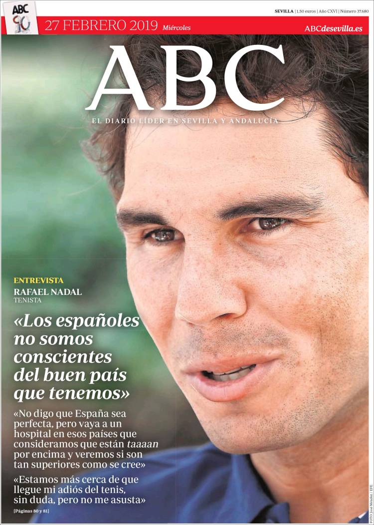 Portada de ABC - Sevilla (España)