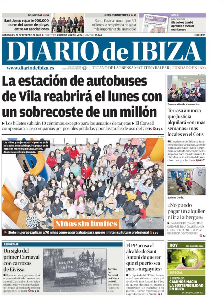 Portada de Diario de Ibiza (España)