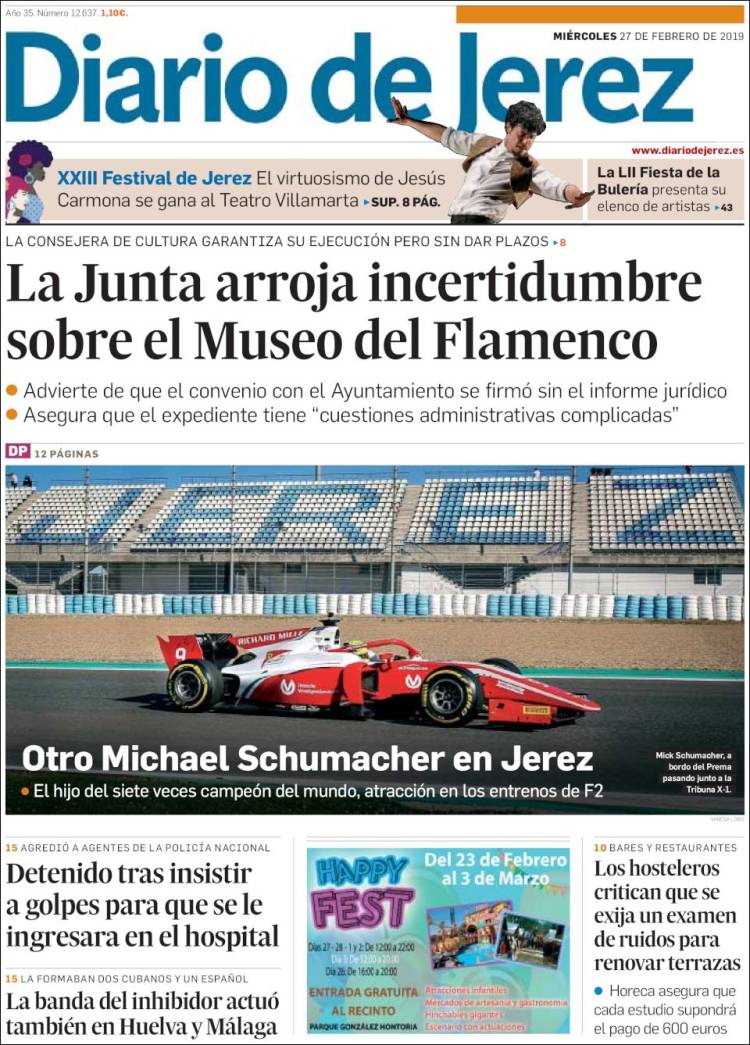 Portada de Diario de Jerez (España)