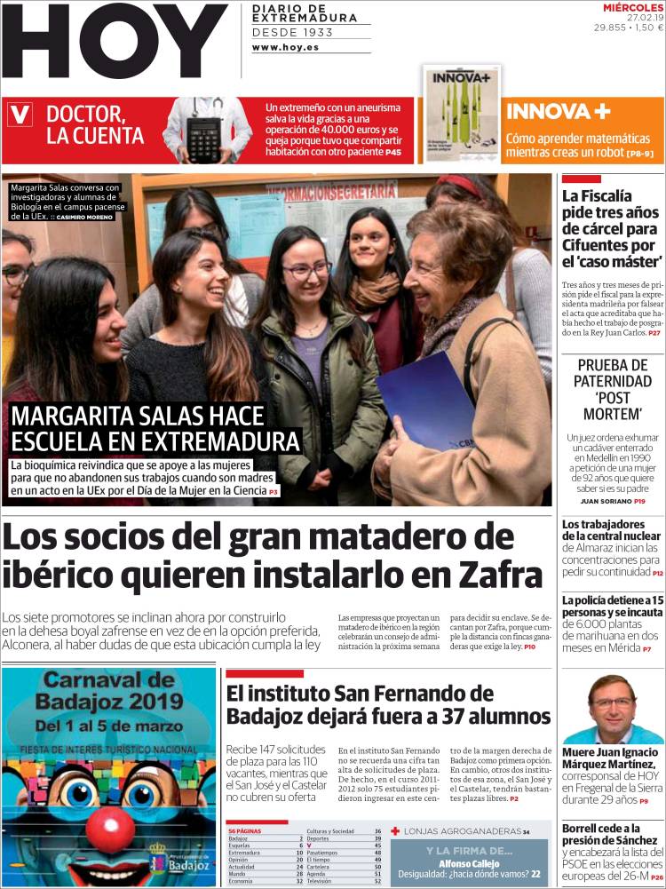 Portada de Hoy - Badajoz (España)