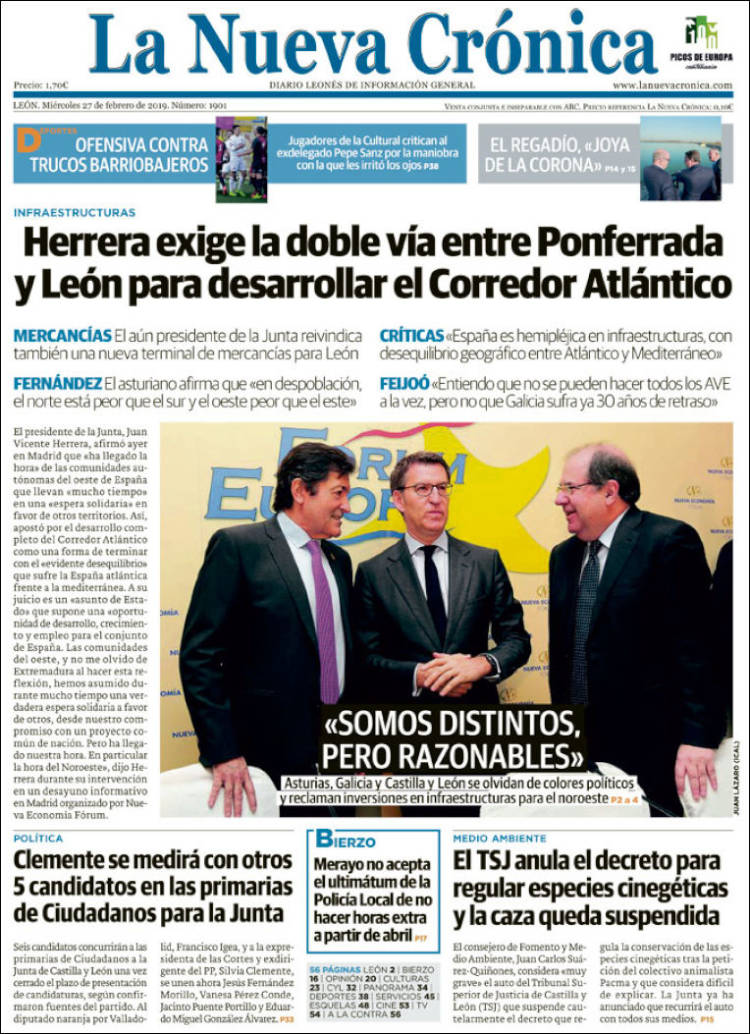 Portada de La Nueva Crónica (España)