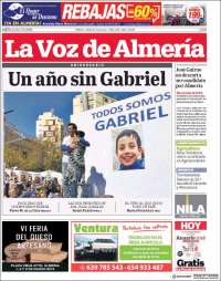 Portada de La Voz de Almería (España)