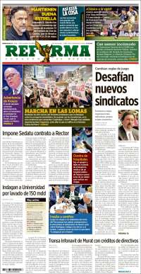 Portada de Reforma (Mexico)