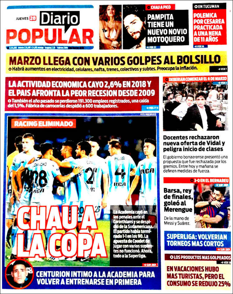 Portada de Diario Popular (Argentina)