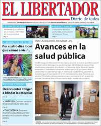 Portada de Diario El Libertador (Argentina)