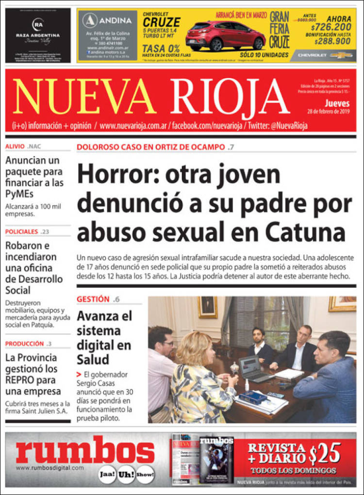 Portada de Nueva Rioja (Argentina)