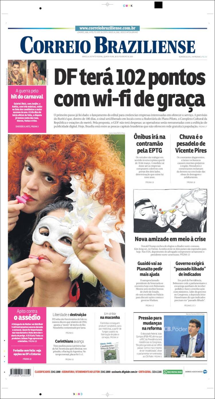 Portada de Correio Braziliense (Brasil)