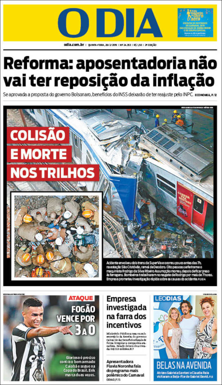 Portada de O Dia (Brasil)