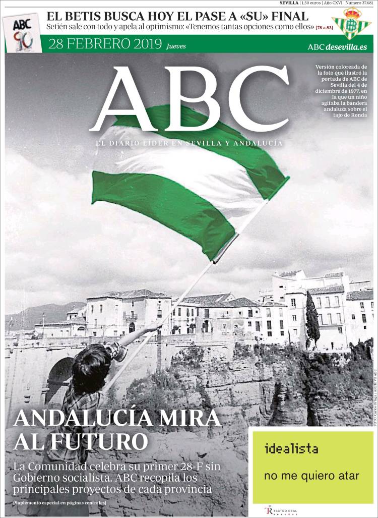 Portada de ABC - Sevilla (España)