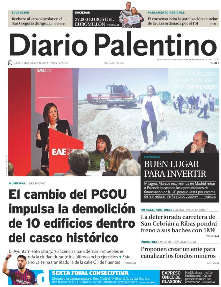 Portada de Diario Palentino (España)