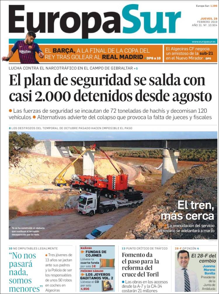 Portada de Europa Sur (España)