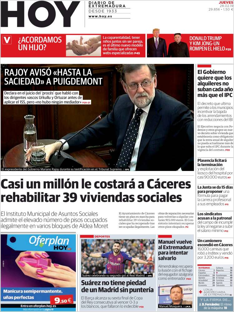 Portada de Hoy - Badajoz (España)