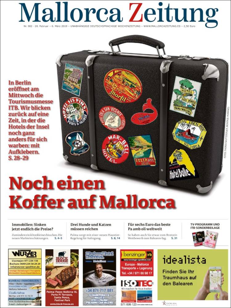 Portada de Mallorca Zeitung (España)