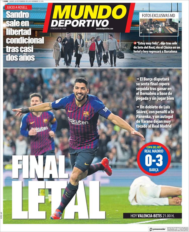 Portada de El Mundo Deportivo (España)