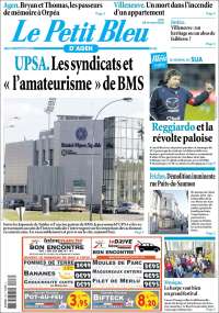 Portada de Le Petit Bleu (Francia)