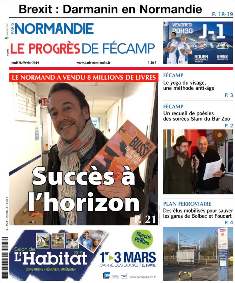 Portada de Progres de Fecamp (Francia)