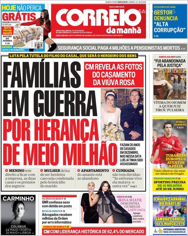 Portada de Correio da Manhã (Portugal)