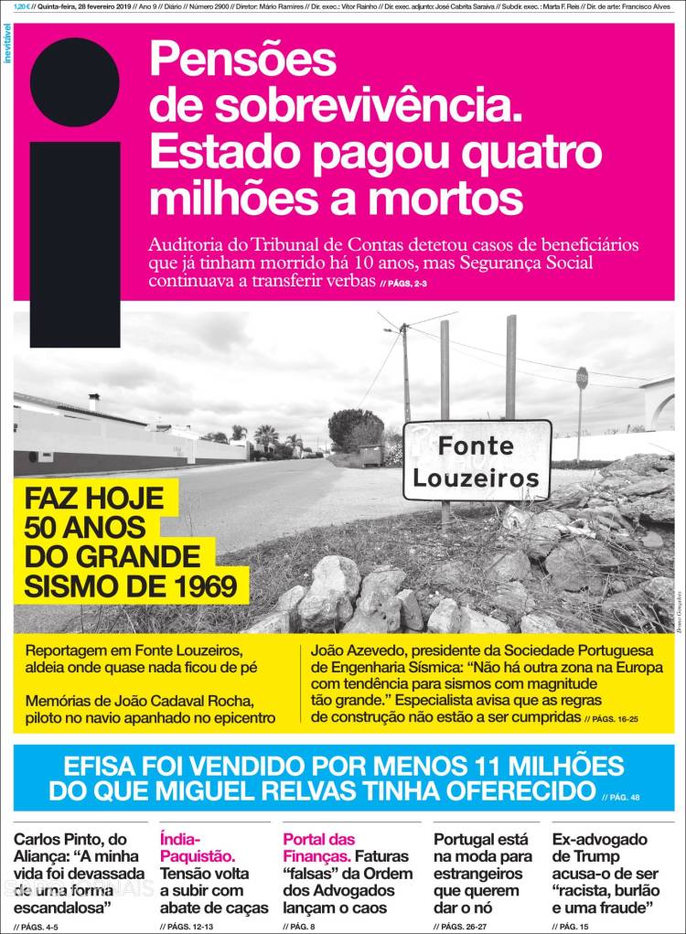 Portada de I - informação (Portugal)