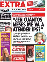 Portada de Diario Extra (Paraguay)
