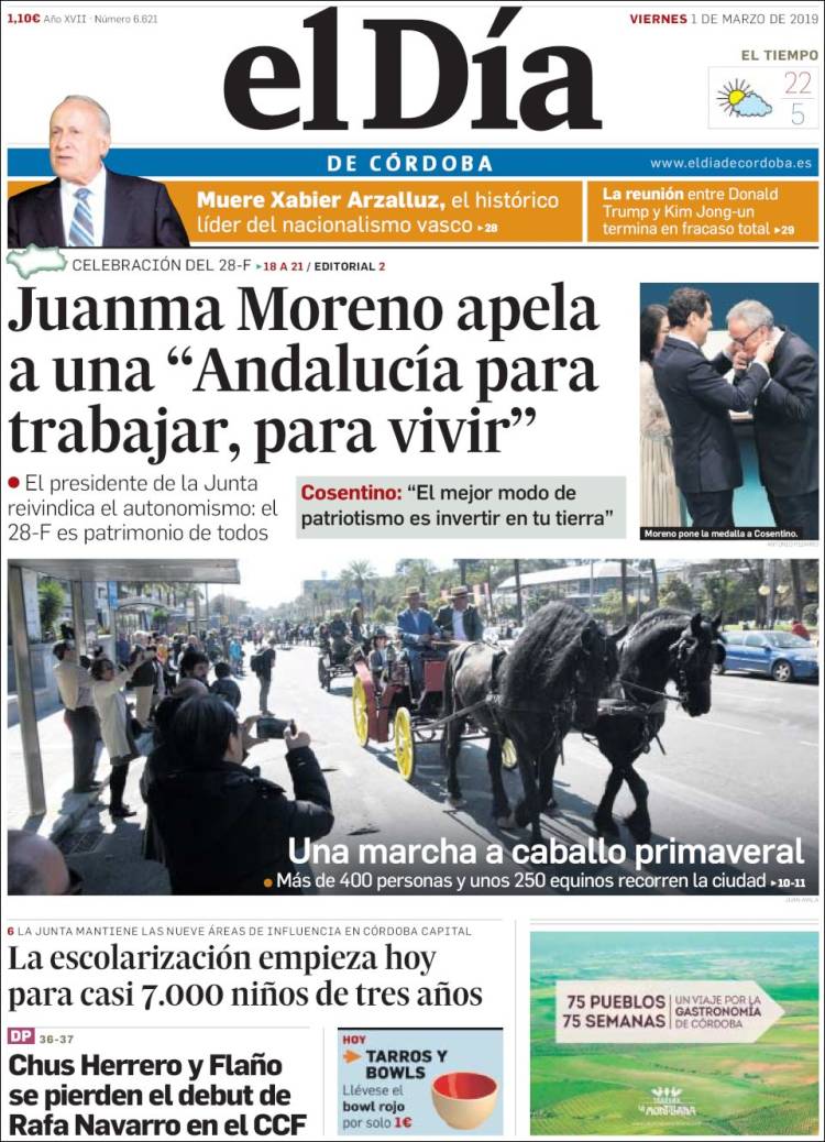 Portada de El Día de Córdoba (Spain)