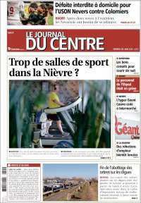 Portada de Le Journal du Centre (Francia)