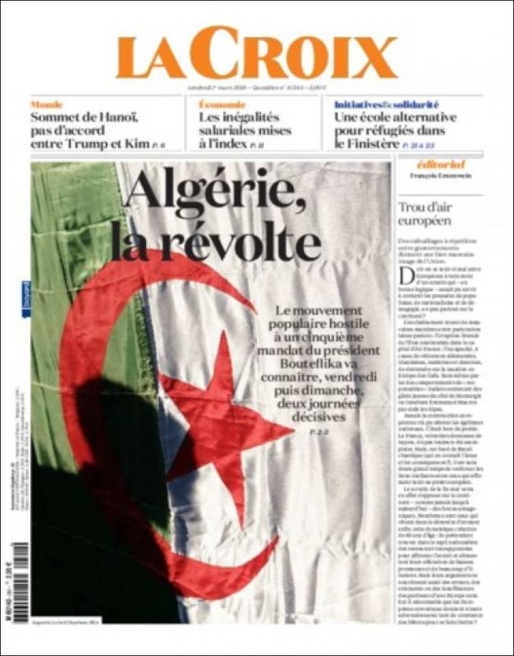 Portada de La Croix (Francia)