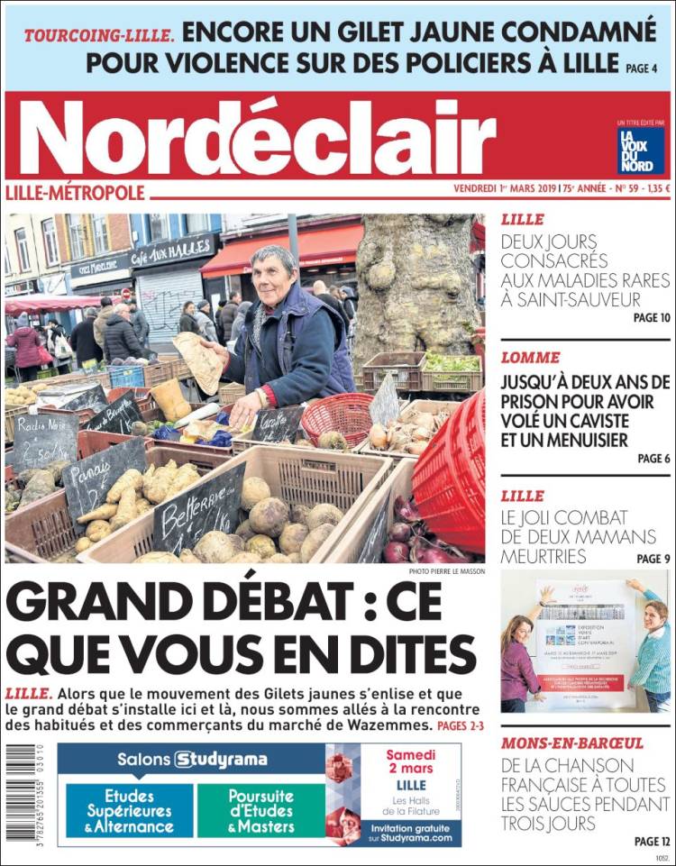 Portada de Nord Éclair (Francia)