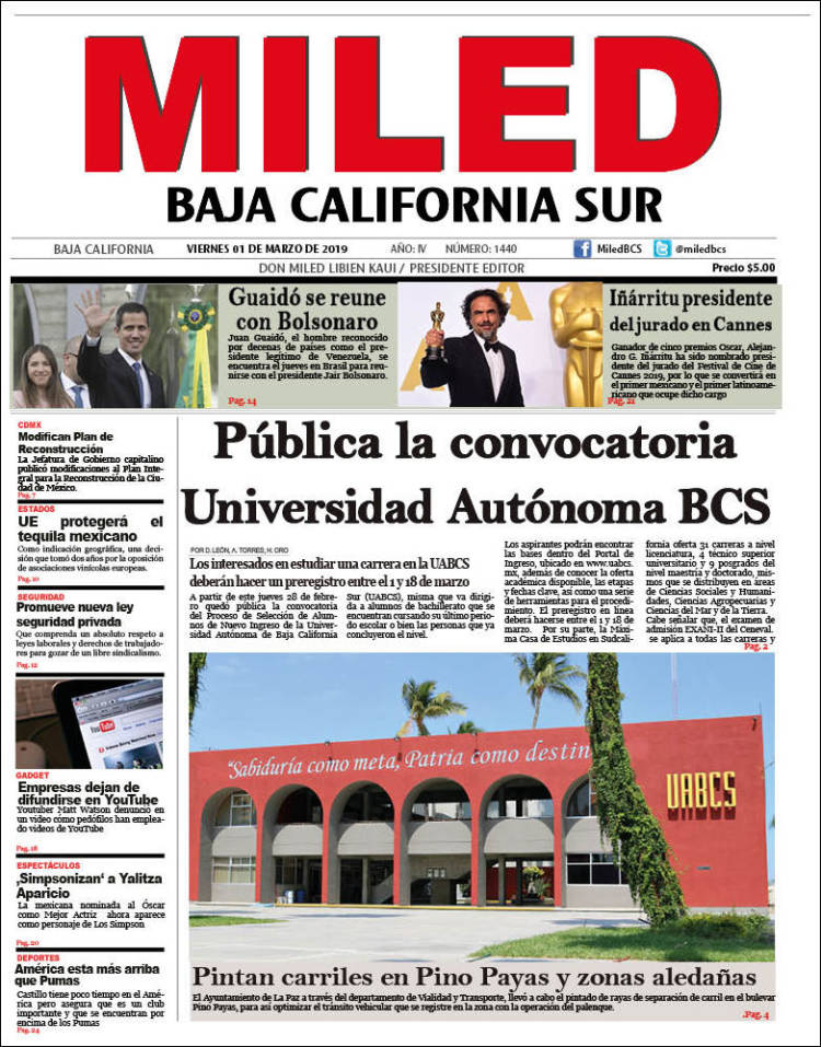 Portada de Miled - Baja California Sur (México)