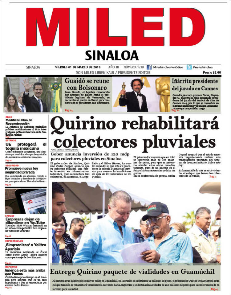 Portada de Miled - Sinaloa (México)
