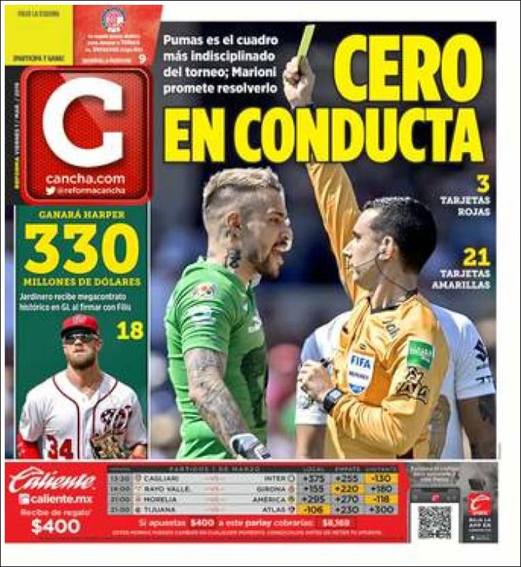 Portada de Cancha (México)