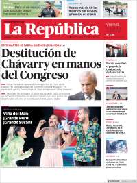 Portada de La Republica (Per&uacute;)