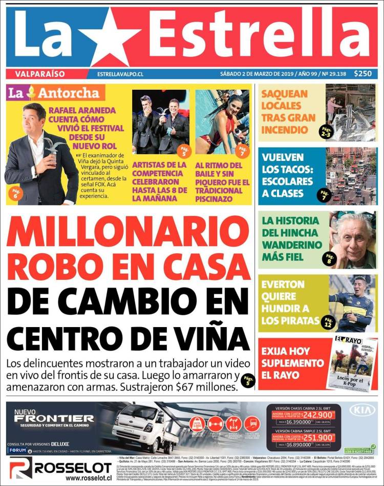 Portada de Estrella de Valparaiso (Chile)