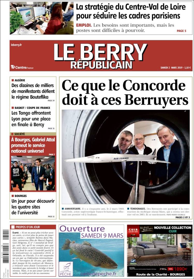 Portada de Berry Republicain (Francia)