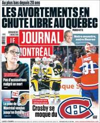 Portada de Le Journal de Montréal (Canadá)