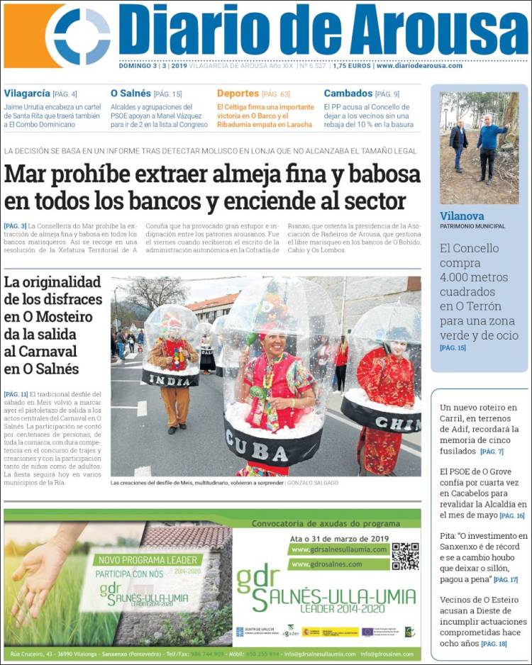 Portada de Diario de Arousa (España)