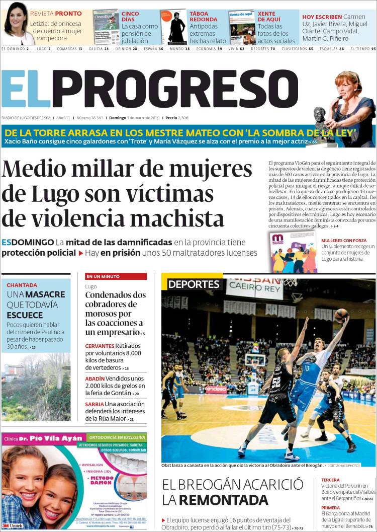 Portada de El Progreso (España)