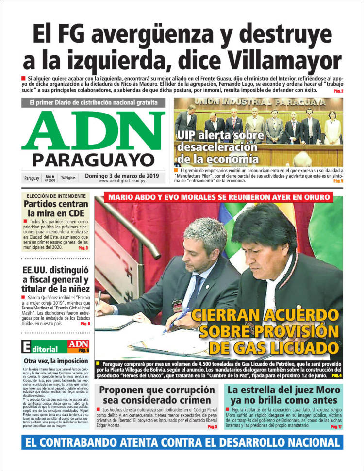 Portada de ADN Paraguayo (Paraguay)