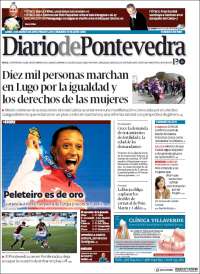 Portada de Diario de Pontevedra (España)