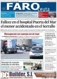 Portada de El Faro de Ceuta (España)