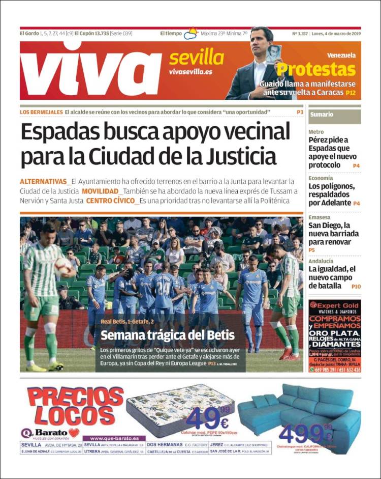 Portada de Viva Sevilla (España)