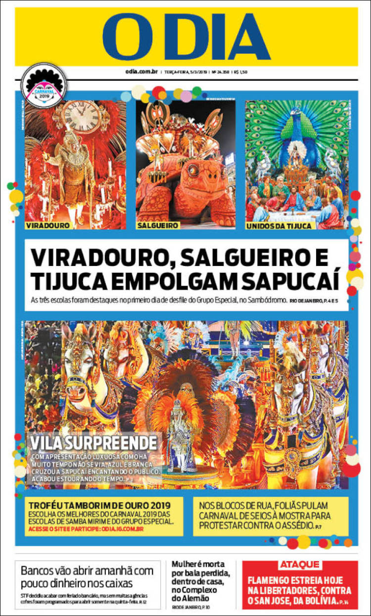 Portada de O Dia (Brasil)