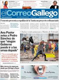 Portada de El Correo Gallego (Espagne)