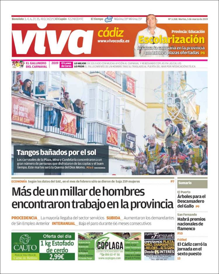 Portada de Viva Cadiz (Spain)