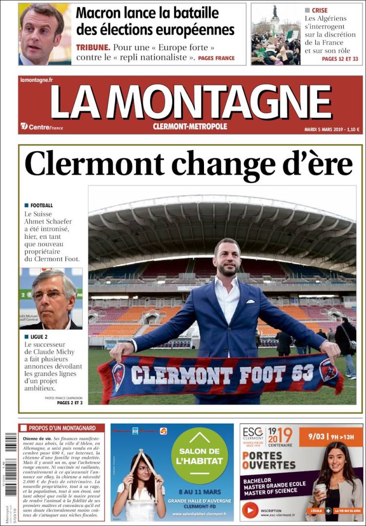 Portada de La Montagne (Francia)