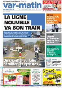 Portada de Nice-Matin (Francia)