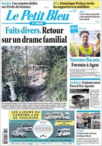 Portada de Le Petit Bleu (Francia)